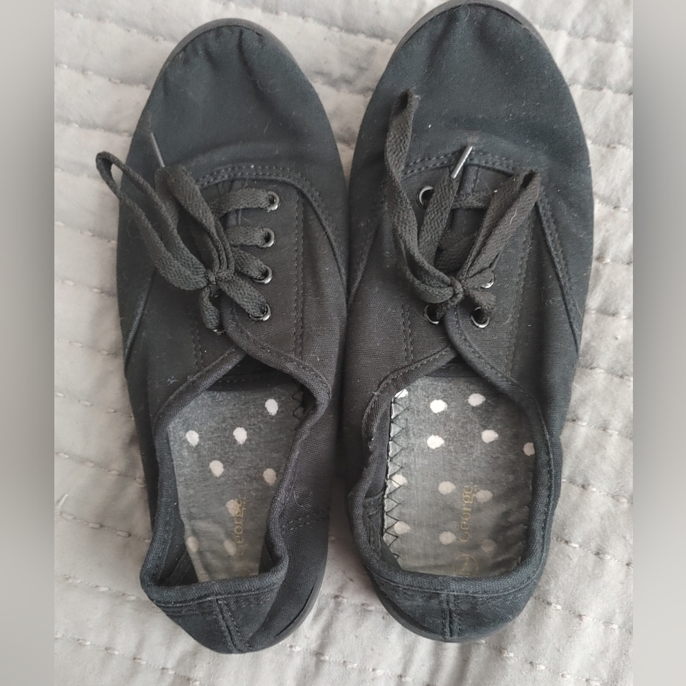 Black Canvas Shoes 7